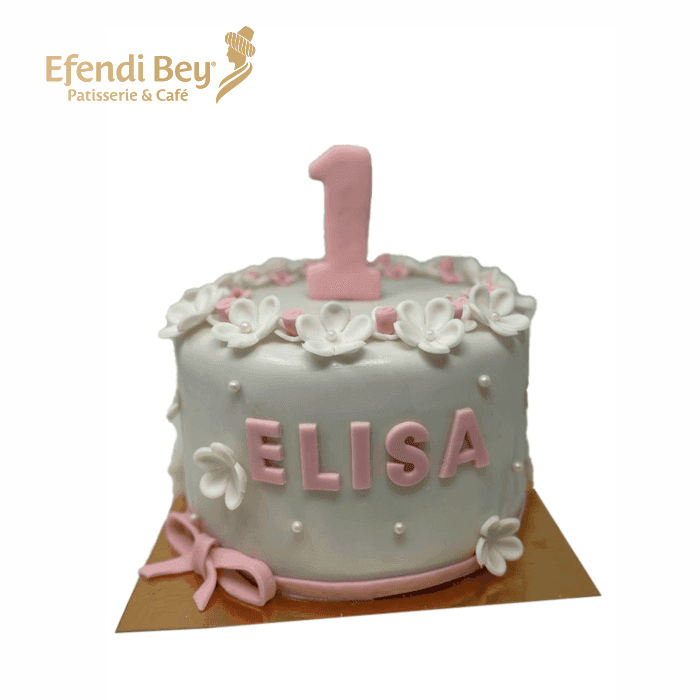 1 Jahr Fondant Blümchen