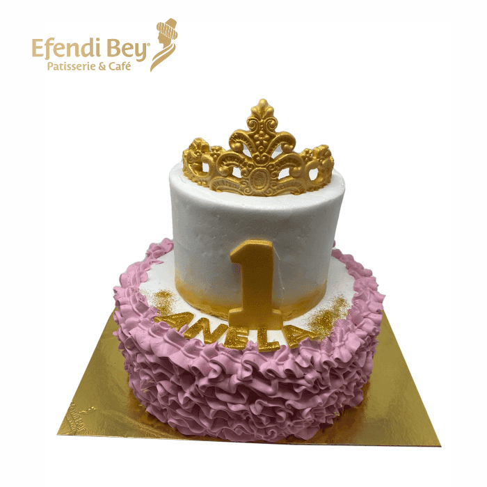 2 Etagen Cremetorte Krone