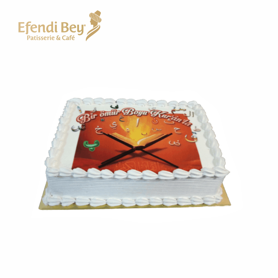 Cremetorte zum Koranabschluss Fotodruck