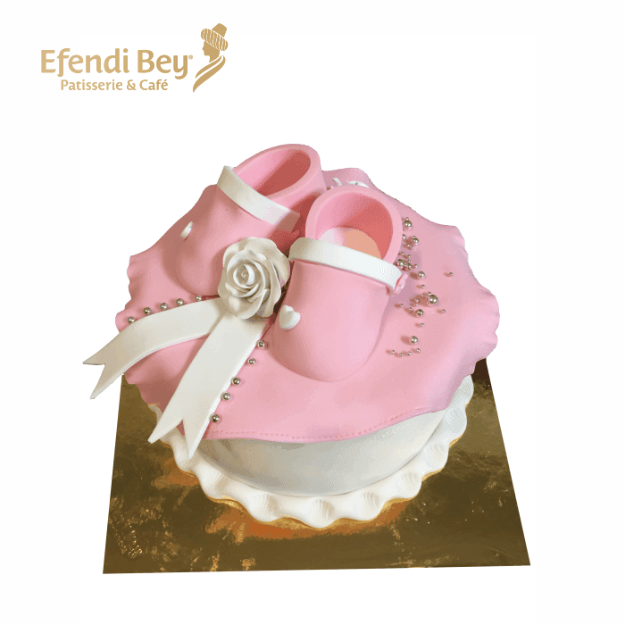 Rosa Babyshuhe mit Schleife