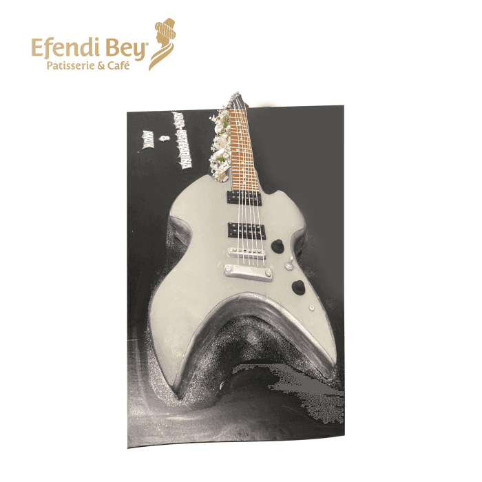 E-Gitarre Silbertorte